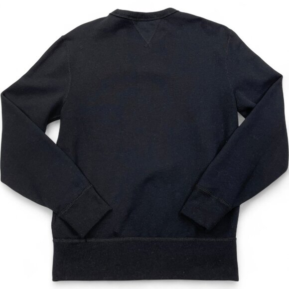 Polo Ralph Laure 67 Raised Felt Logo Black Pullover Sweatshirt Men's XS X-Small - Picture 7 of 7